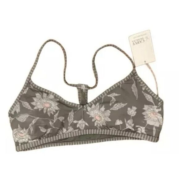 Carve Designs Womens Stinson Bikini Top XL Pullover Green Floral Water Active - Picture 1 of 4